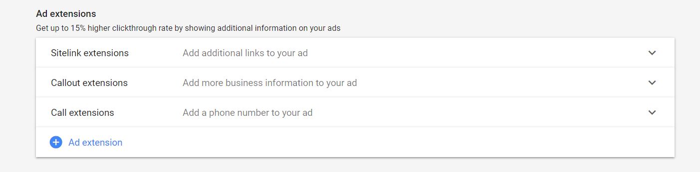 ad extensions