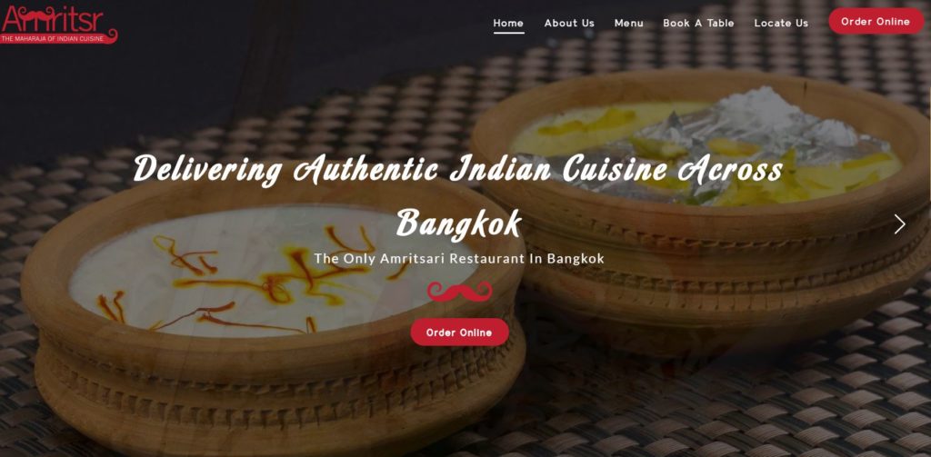 optimized restaurant website content