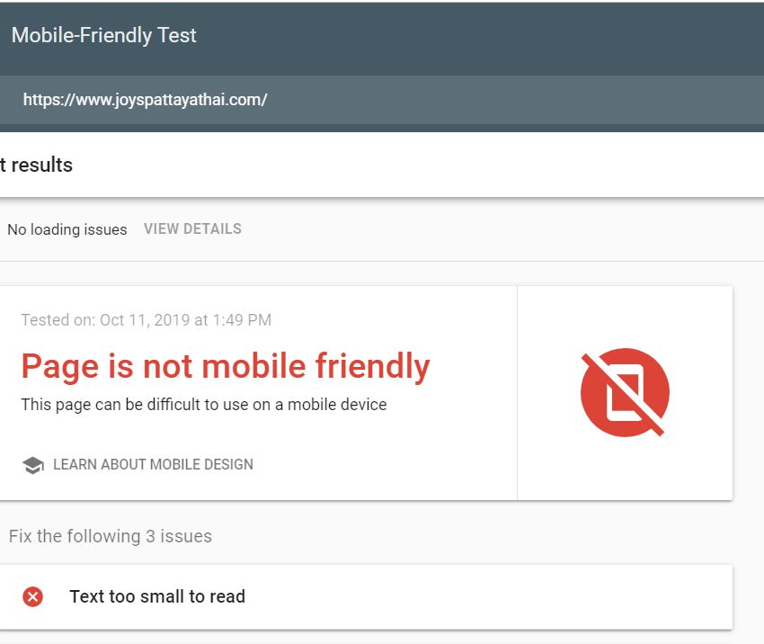 test mobile friendliness